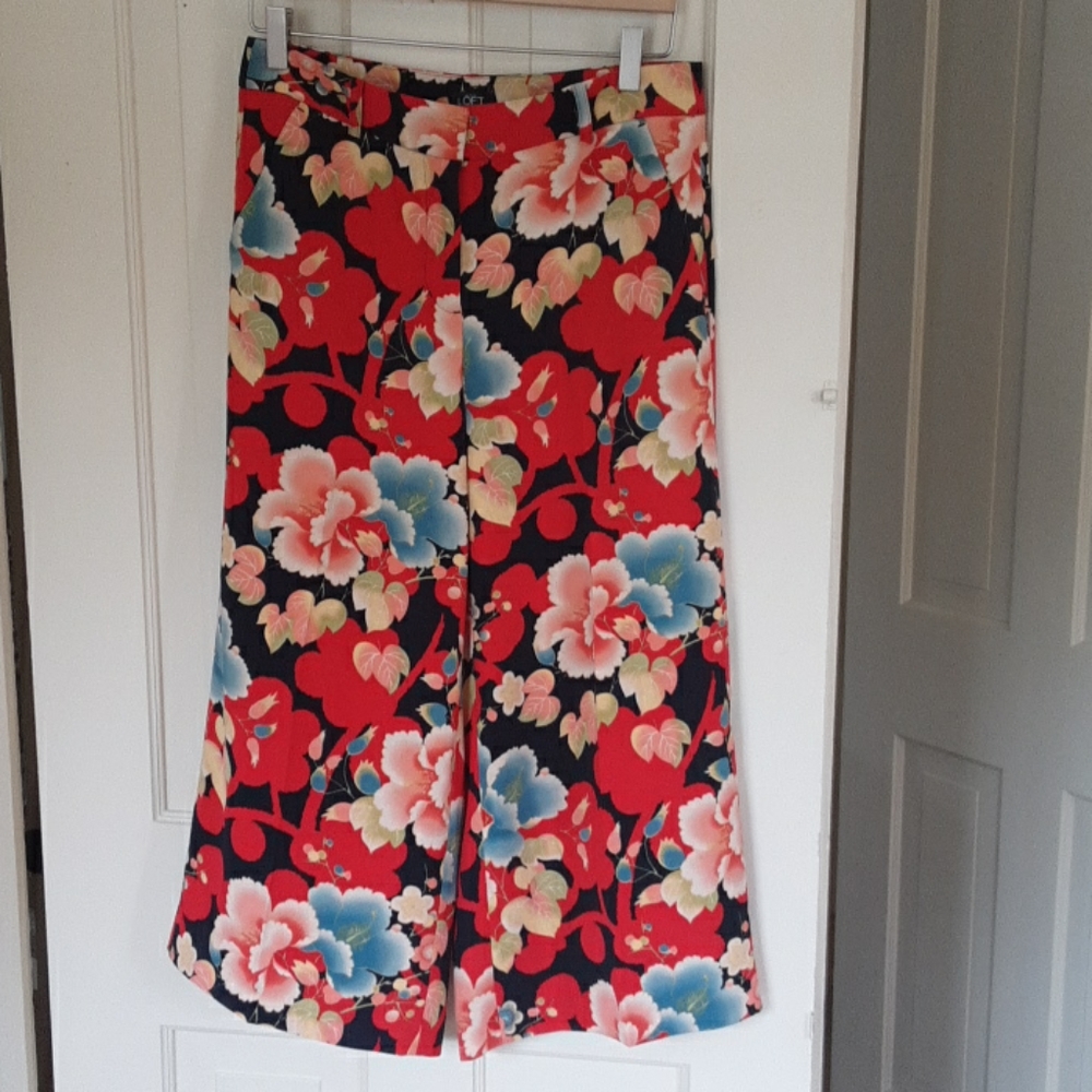 Loft cropped palazzo pant size 4